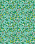 Teal Green Whimsical Abstract Swirl Rug