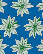 Vibrant Blue Green Petal Mandala Rug