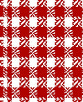 Red White Houndstooth Checkered Rug
