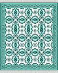 Emerald Green Medallion Arabesque Rug