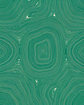 Jade Green Abstract Topographic Waves Rug