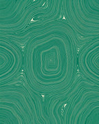 Jade Green Abstract Topographic Waves Rug