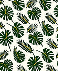 Vibrant Green Tropical Leaf Scatter Rug
