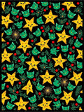 Cute Yellow Star Green Cat Foliage Rug