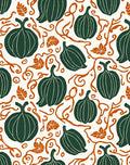 Autumn Squash Vine Motif Rug