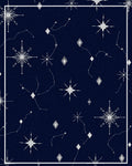 Celestial Night Sky Starburst Diamonds Rug