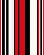 Bold Red Stripe Grid Rug
