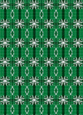 Green Tartan Snowflake Charm Rug