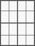 Dark Gray Grid Window Pane Rug