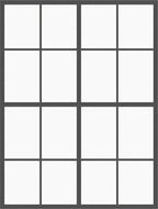 Dark Gray Grid Window Pane Rug