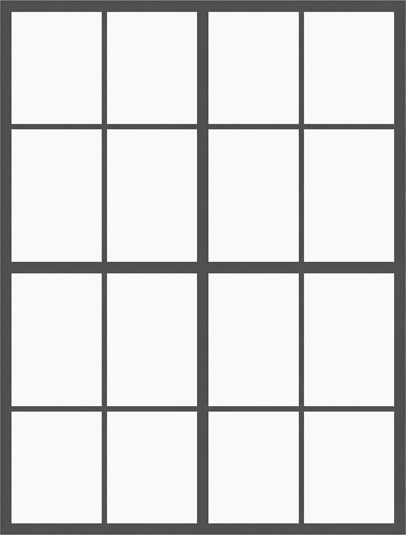 Dark Gray Grid Window Pane Rug