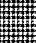 Classic Black White Houndstooth Check Pillow Rug