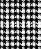 Classic Black White Houndstooth Check Pillow Rug