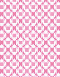 Soft Pink Geometric Square Harmony Rug