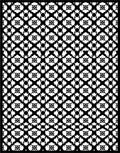 Monochromatic Abstract Geometric Interlocking Shapes Rug