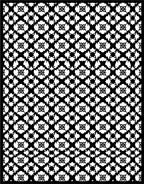 Monochromatic Abstract Geometric Interlocking Shapes Rug