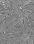 Monochromatic Swirling Labyrinth Lines Rug