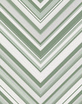 Sage Green Chevron Striped Rug