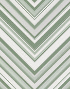 Sage Green Chevron Striped Rug