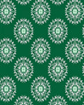 Emerald Starburst Mandala Rug