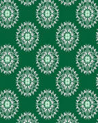 Emerald Starburst Mandala Rug