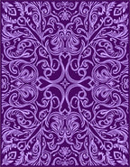 Amethyst Paisley Scrollwork Rug