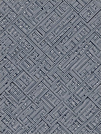 Monochrome Maze Line Art Rug