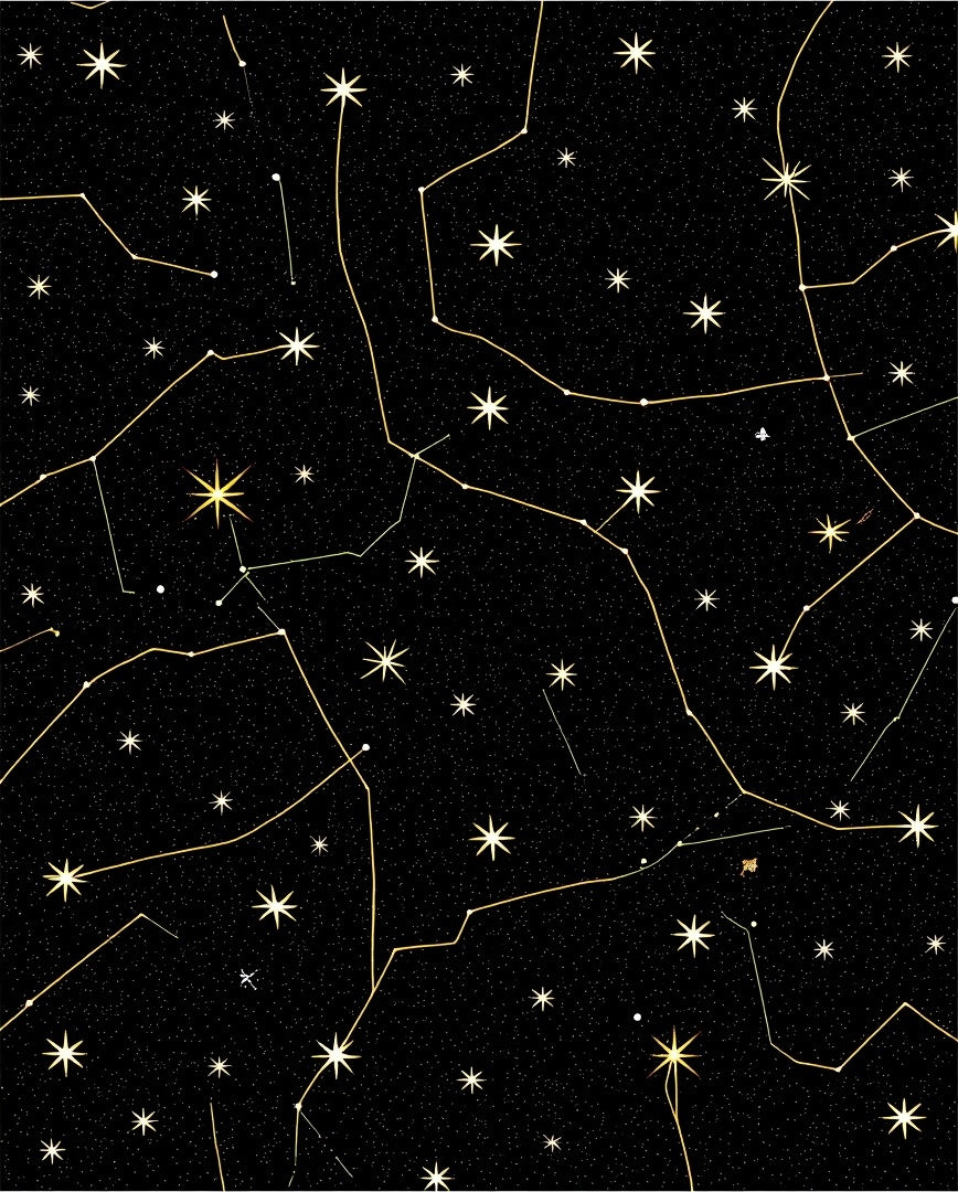 Cosmic Night Sky Constellation Rug