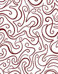 Crimson Swirl Harmony Curving Lines Rug
