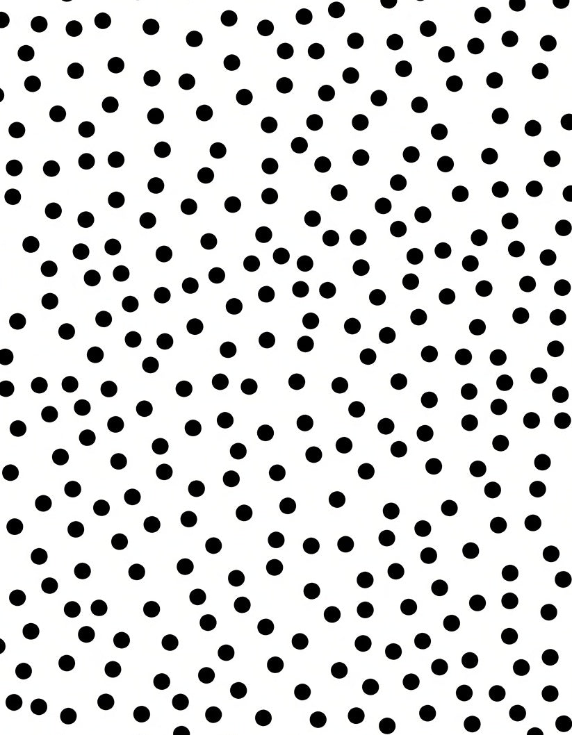 Modern Black Polka Dot Scatter Rug