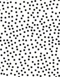 Modern Black Polka Dot Scatter Rug