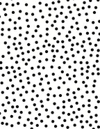 Modern Black Polka Dot Scatter Rug