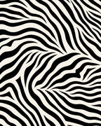 Black Ivory Wave Lines Rug