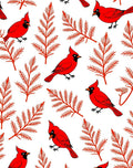 Red Cardinal Branch Repeat Rug