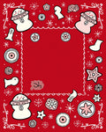 Charming Snowman Flower Frame Rug