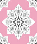 Pink and White Petal Kaleido Rug