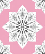 Pink and White Petal Kaleido Rug