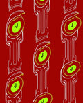 Red Columnar J Image Rug
