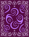 Plum Swirl Floral Accent Rug