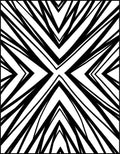 Sharp Black White Diagonal Strike Rug