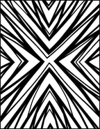 Sharp Black White Diagonal Strike Rug