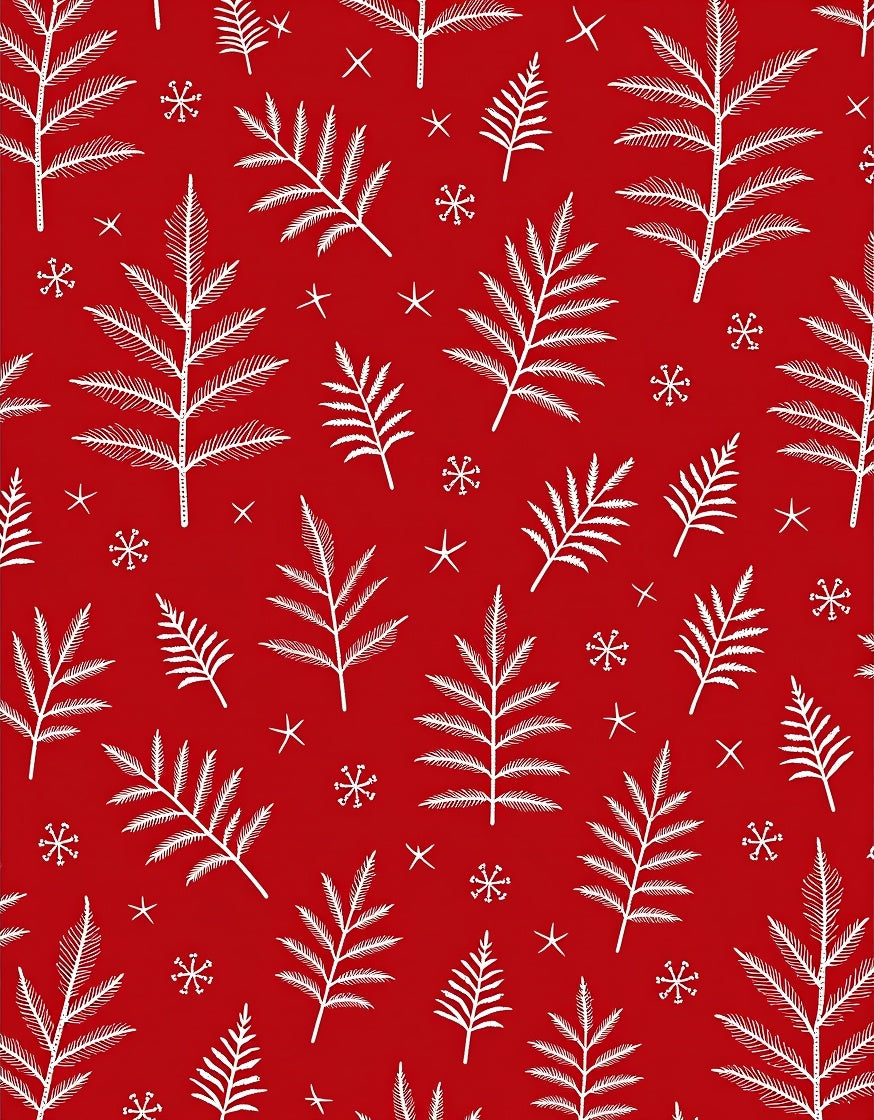 White Pine Holiday Ferns Rug