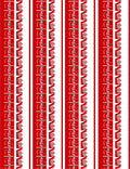 Bold Red Geometric Tribal Stripes Rug