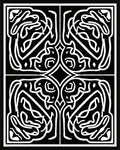 Black And White Celtic Knot Rug
