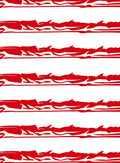 Crimson Abstract Striped Rug
