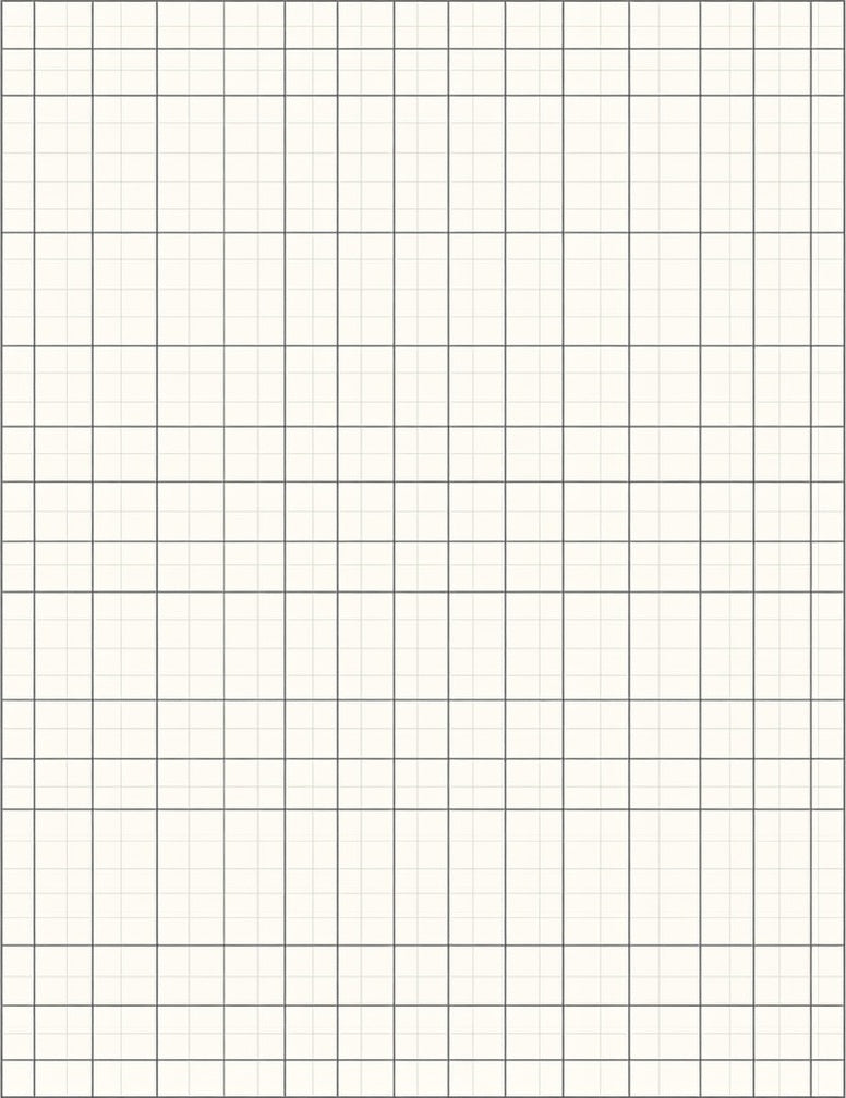 Minimalist Cream Grid Square Rug