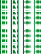 Emerald Green Vertical Stripe Geometric Rug