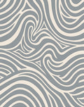 Calming Gray Swirl Abstract Rug