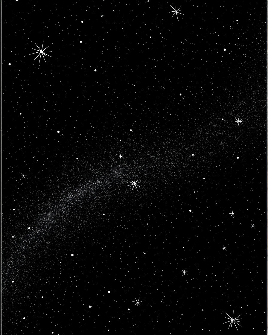 Cosmic Interstellar Starry Night Rug