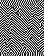 Monochromatic Black White Maze Lines Rug